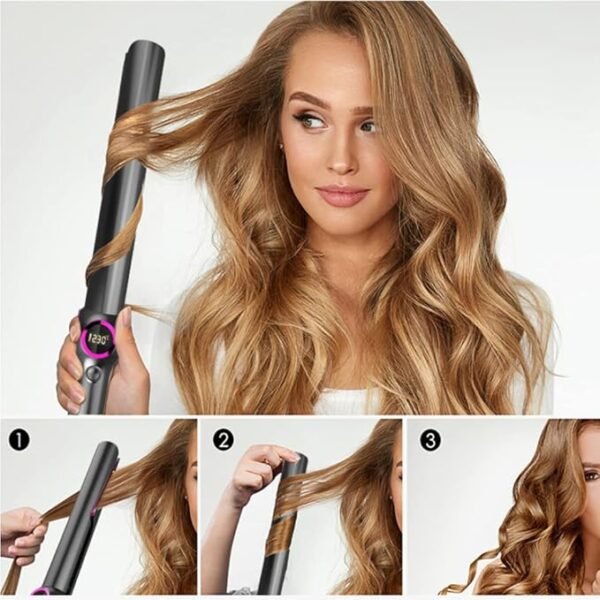 2-in-1 Hair Curler and Straightener - Image 4