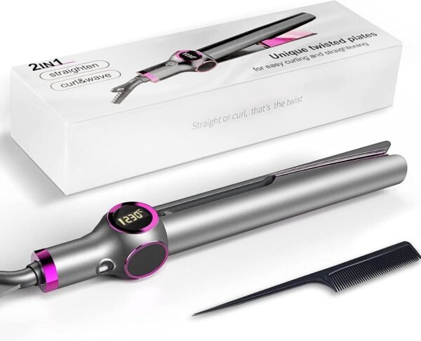 2-in-1 Hair Curler and Straightener - Image 5