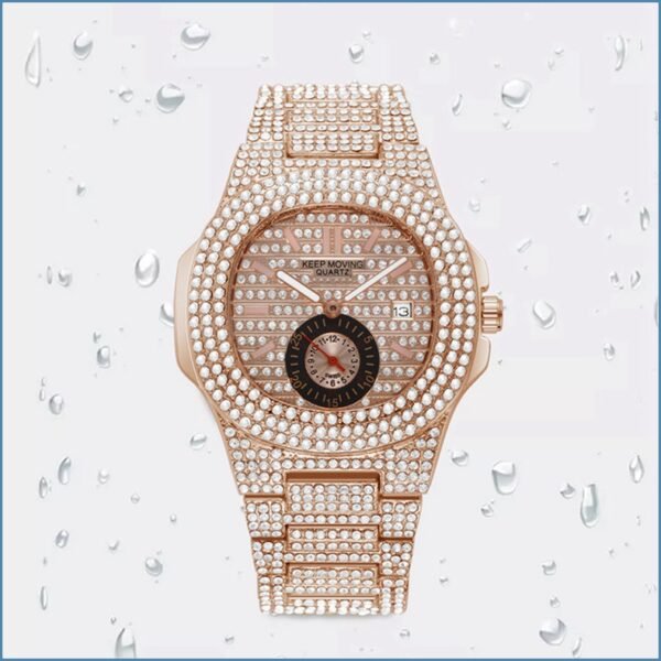 Watch Fashion And Fully-jewelled Calendar Quartz