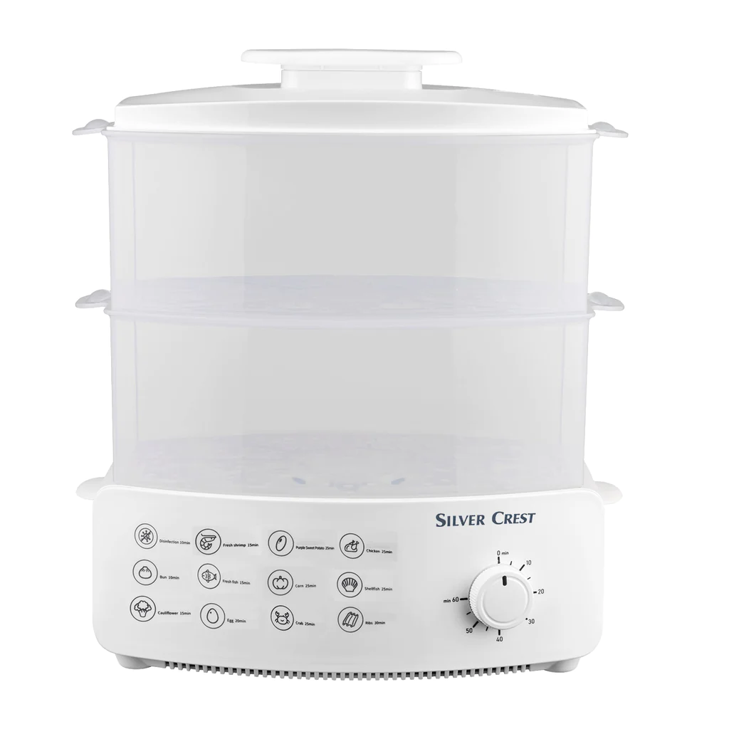 Electric Steamer & Food Defroster – 2-Tier 5Qt Capacity, 1500W Fast Cooking, Healthy Meals - Image 2