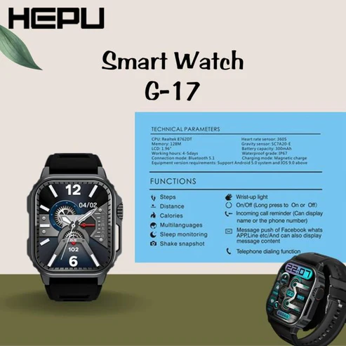 Hepu Multifunctional Smart Watch with Bluetooth Calling - Image 4