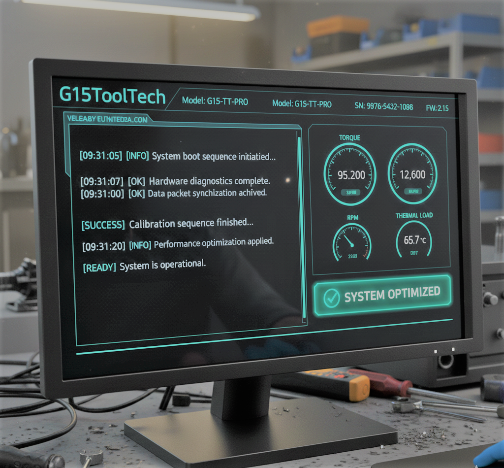 G15ToolTech tool output displayed after successful processing